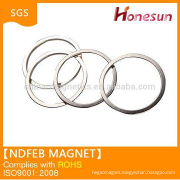 High performance large ring ndfeb magnet